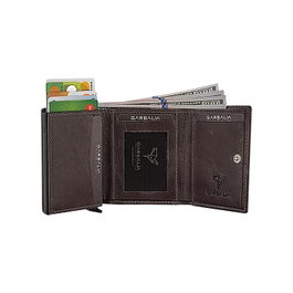 Zoozie Bags Cartera Bryant - Grey Piel Auténtica Hombre Dimensiones 10,5x2x8 cm